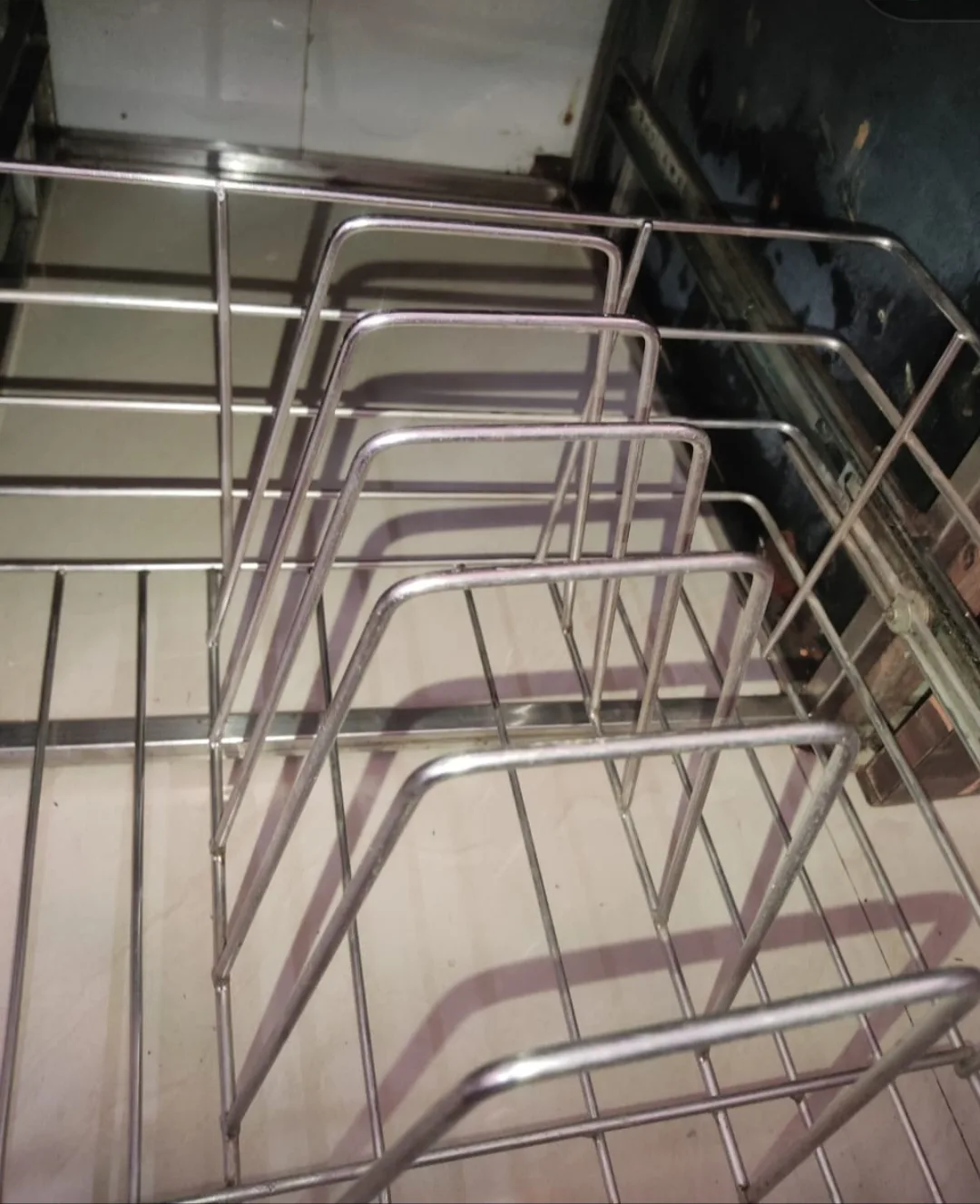 After Cleanzon duplex home deep cleaning in mumbai: spotless, degreased stainless steel kitchen basket
